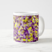 Dot jaune violet 20oz Mug (Devant droit)