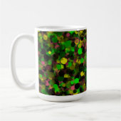 Dot jaune violet vert 15oz Mug (Gauche)