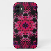 Dot Mandala Bloemroze en Paars Case-Mate iPhone Case (Achterkant)