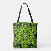 Dot Mandala Flower Green Draagtas (Achterkant)