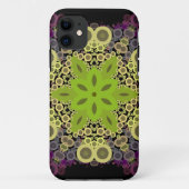 Dot Mandala Flower Green Yellow and Paars Case-Mate iPhone Case (Achterkant)