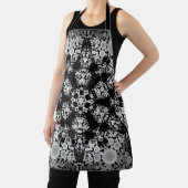 Dot Mandala Flower Grey and Black Schort (Insitu)