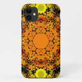 Dot Mandala Flower Oranje Yellow and Green Case-Mate iPhone Case (Achterkant)
