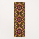 Dot Mandala Geel Paarse en Sinaasappel Yogamat (Voorkant)