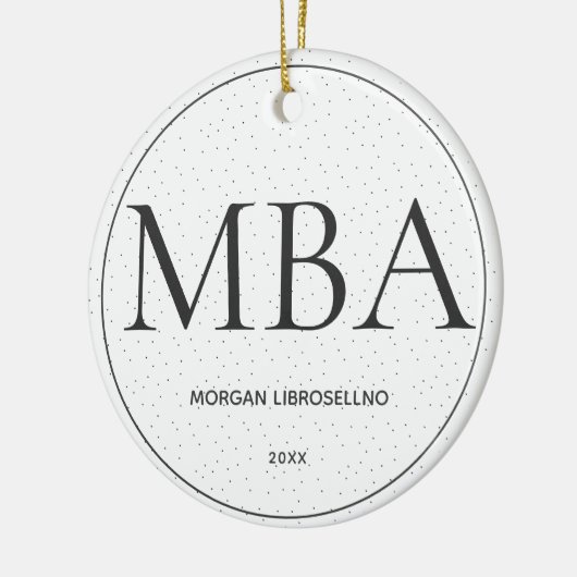 Dot MBA Afstuderen Keramisch Ornament (Links)