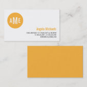 Dot Monogram Calling Card Contactkaartje (Voorkant / Achterkant)