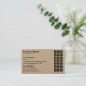 Dot Motif (Kraft) Visitekaartje (Staand voorkant)