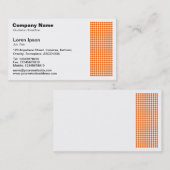 Dot Motif - Oranje Visitekaartje (Voorkant / Achterkant)