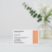 Dot Motif - Oranje Visitekaartje (Staand voorkant)