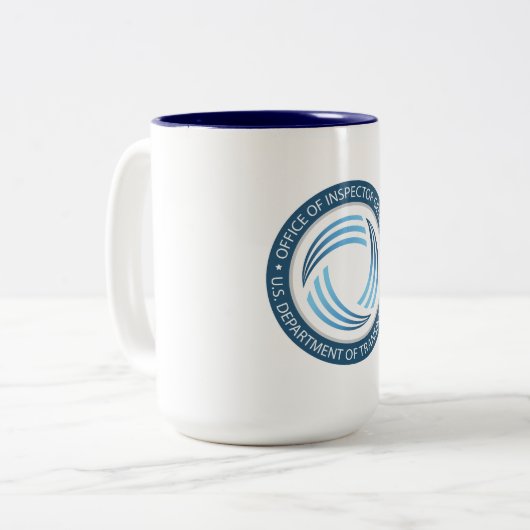 DOT-OIG-Mok Tweekleurige Koffiemok (Voorkant links)