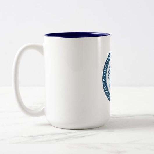 DOT-OIG-Mok Tweekleurige Koffiemok (Links)