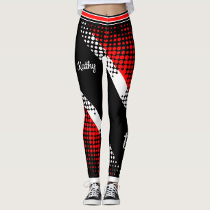 Dot Pattern Trinidad en Tobago Flag Leggings