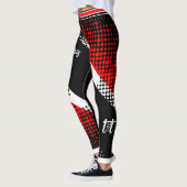 Dot Pattern Trinidad en Tobago Flag Leggings (Links)