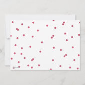 Dot Red Festive Carte photo de vacances (Dos)
