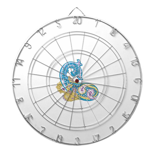 Dot, Sherpa Blue, Golden Sand Design Dartbord (Voorkant)