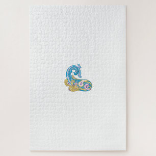 Dot, Sherpa Blue, Golden Sand Design Legpuzzel