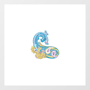Dot, Sherpa Blue, Golden Sand Design Raamsticker