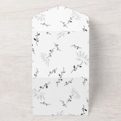 Dot, sneeuwverschuiving all in one uitnodiging (Buitenkant)