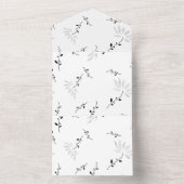 Dot, sneeuwverschuiving all in one uitnodiging (Binnen)