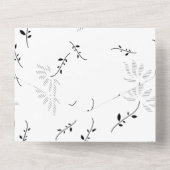 Dot, sneeuwverschuiving all in one uitnodiging (Achterkant)