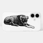 Dot-Texture Dog Case (Achterkant (horizontaal))