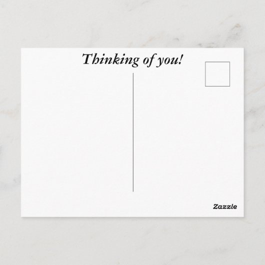 Dot the Cat, Penser à vous Carte postale (Dos)