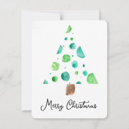 Dot Tree Christmas Flat Kaart