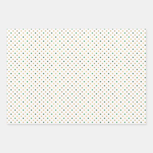 Dot Waves Gestreepte St. Patrick's Day Inpakpapier Vel (Voorkant 3)