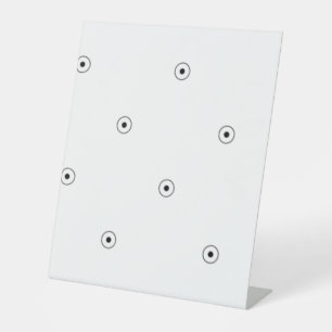 Dot, White Smoke Pedestal Sign Reclamebord Met Voetstuk