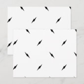 Dot, zwart briefkaart (Voorkant / Achterkant)