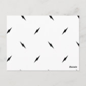 Dot, zwart briefkaart (Achterkant)