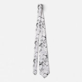 Dot, zwarte Koe Stropdas (Achterkant)