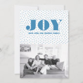 Dotée Joy Carte photo de vacances | Bleu (Devant)