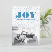 Dotée Joy Carte photo de vacances | Bleu (Debout devant)