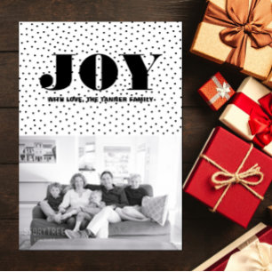 Dotée Joy Carte photo de vacances   Noir