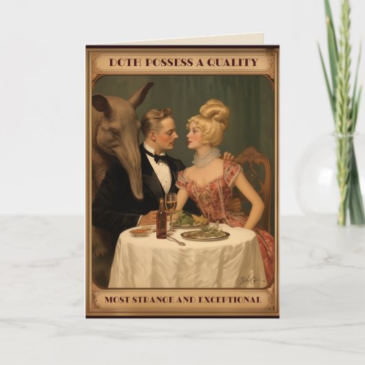 Doth bezit een kwaliteit meest vreemd & uitzonderl kaart (Voorkant)