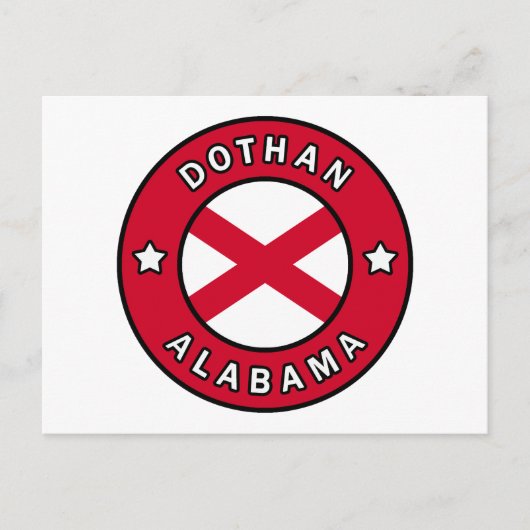 Dothan Alabama Briefkaart (Voorkant)
