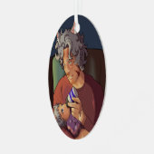 Doting Father-Ornament Metalen Ornament (Voorkant links)