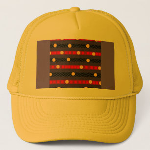 Dots Bands Chevron Sportswear Geel   Trucker Pet
