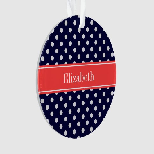 Dots Coral Name Monogram (devant)