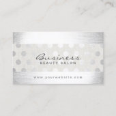 Dots d'argent moderne salon de beauté rendez-vous (Devant)