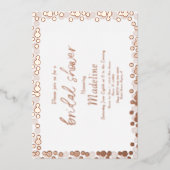 Dots d'or Motif Mariage Foil Pressing Invitation (Recto)