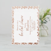 Dots d'or Motif Mariage Foil Pressing Invitation (Debout devant)