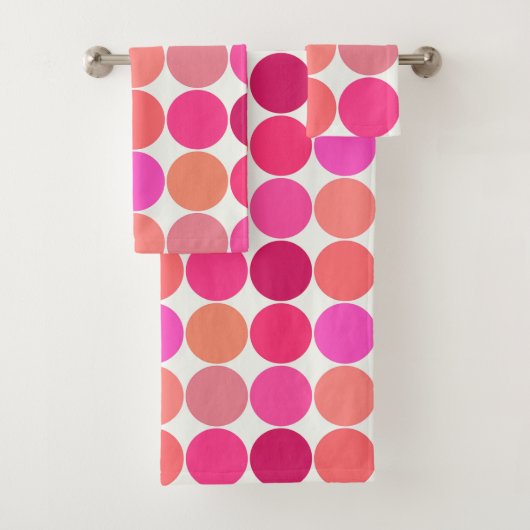 Dots géants du milieu du siècle, rose de Fuchsia e (En situation)