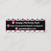 Dots Gerber Daisy Posh carte de visite (Dos)