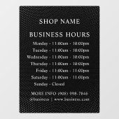 DOTS | Logo et Heures d'Ouverture | Autocollant Si (Feuille)