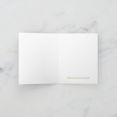 Dots modernes Carte de remerciements - Vert (Intérieur)