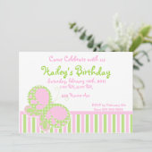 Dots Papillon Invitation d'anniversaire 3 (Debout devant)