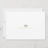 Dots Papillon Invitation d'anniversaire 3 (Dos)