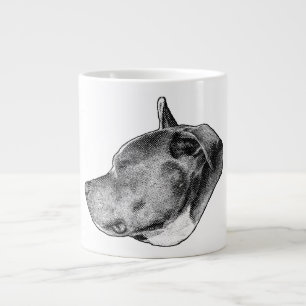 dotsterkte pitbull extra grote beker